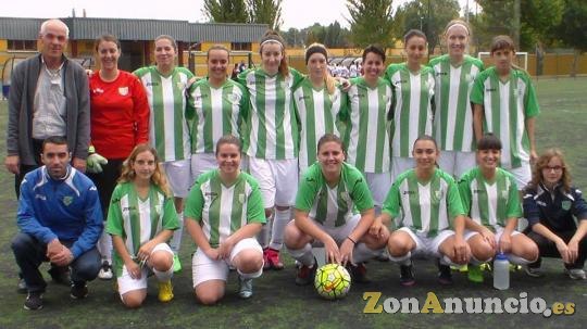 Equipo femenino de fútbol 11 liga primera de Madrid